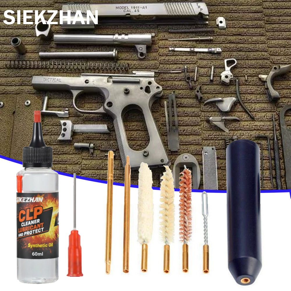 Gun Cleaning Rod - 8Pcs/Set Hand Gun Rod Brush Pocket