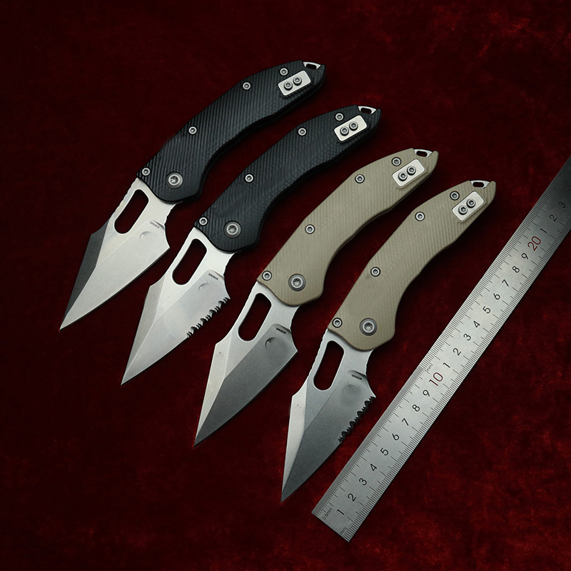 Knife Hunting Fixed Blade - LEMIFSHE Manual Stitch Textured G10 Handle