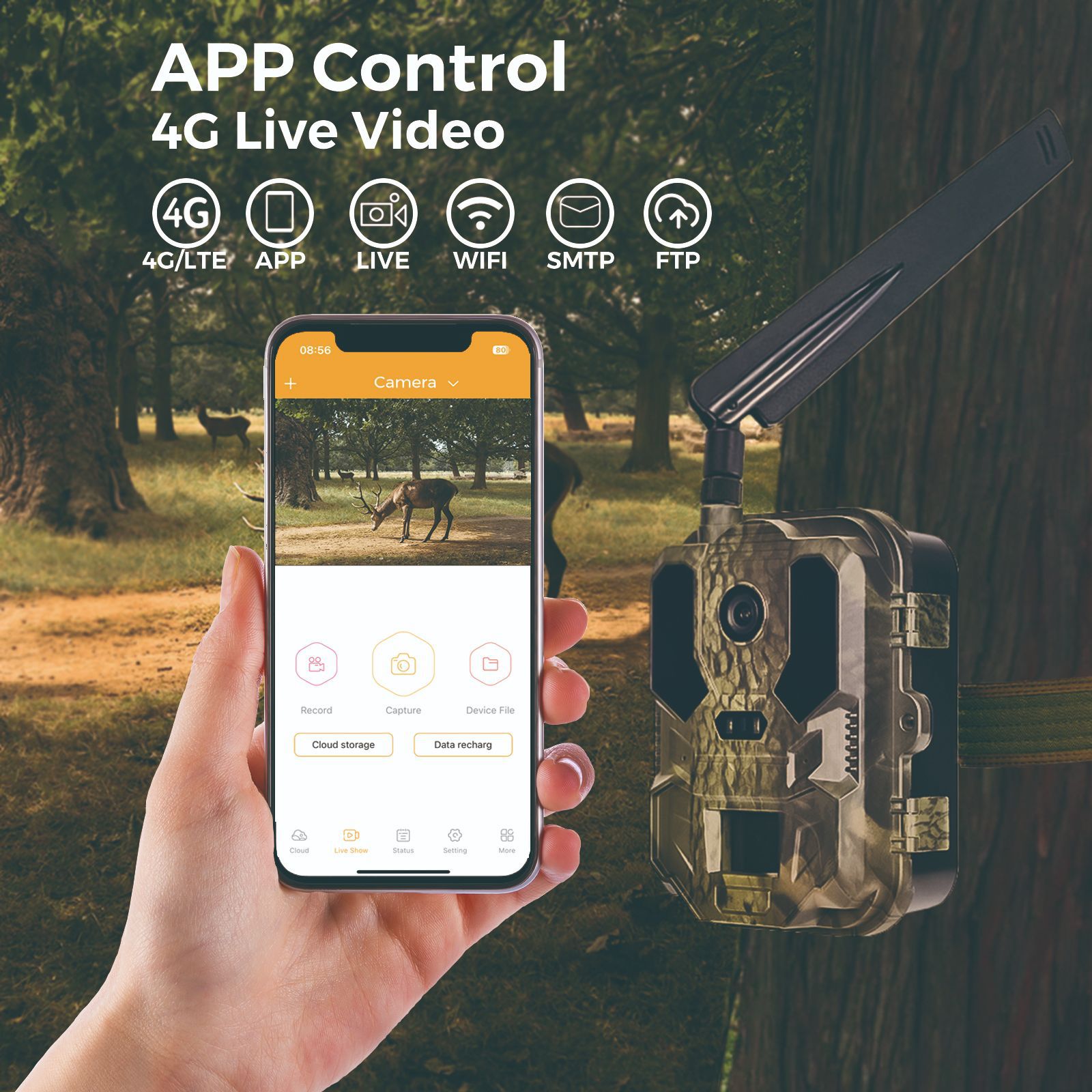Trail Camera Infrared - 4G outdoor wildlife infrared camera 2.4inch