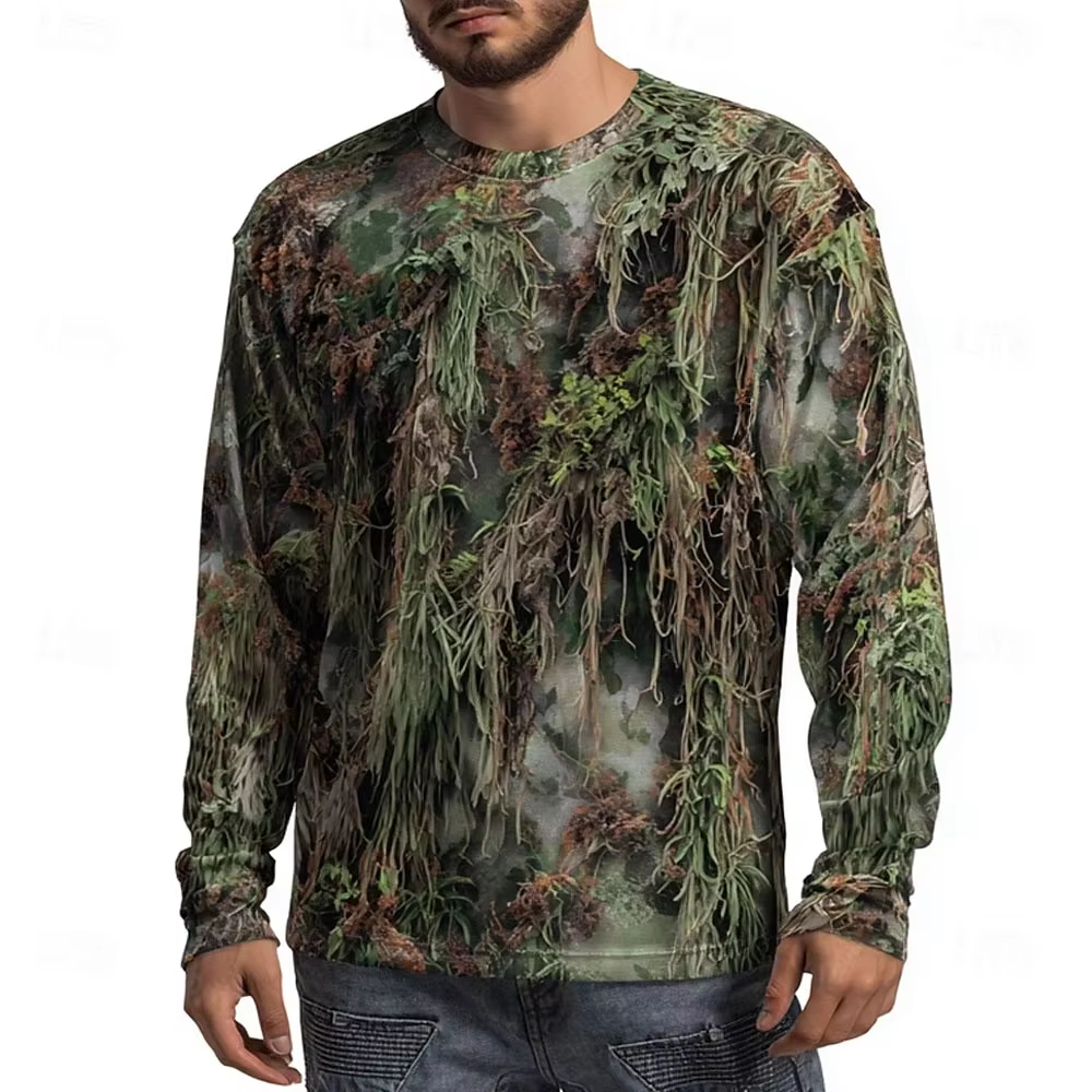 Men's Camo Animal Print Long S - Hunting Outdoor Shirts ulasan dan harga