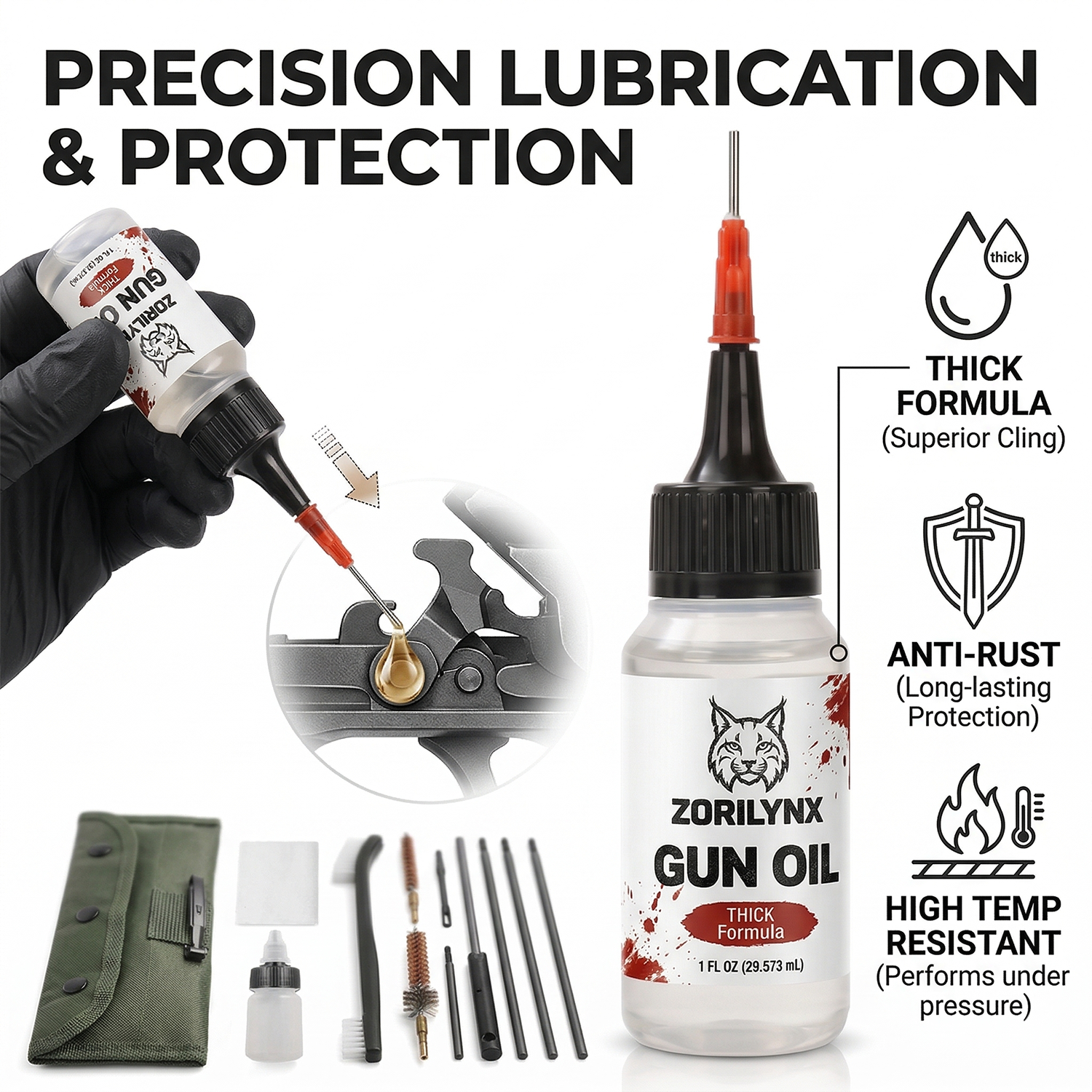 Tactical Gun Cleaning Kit 1oz  - Gun Cleaning Rod ulasan dan harga