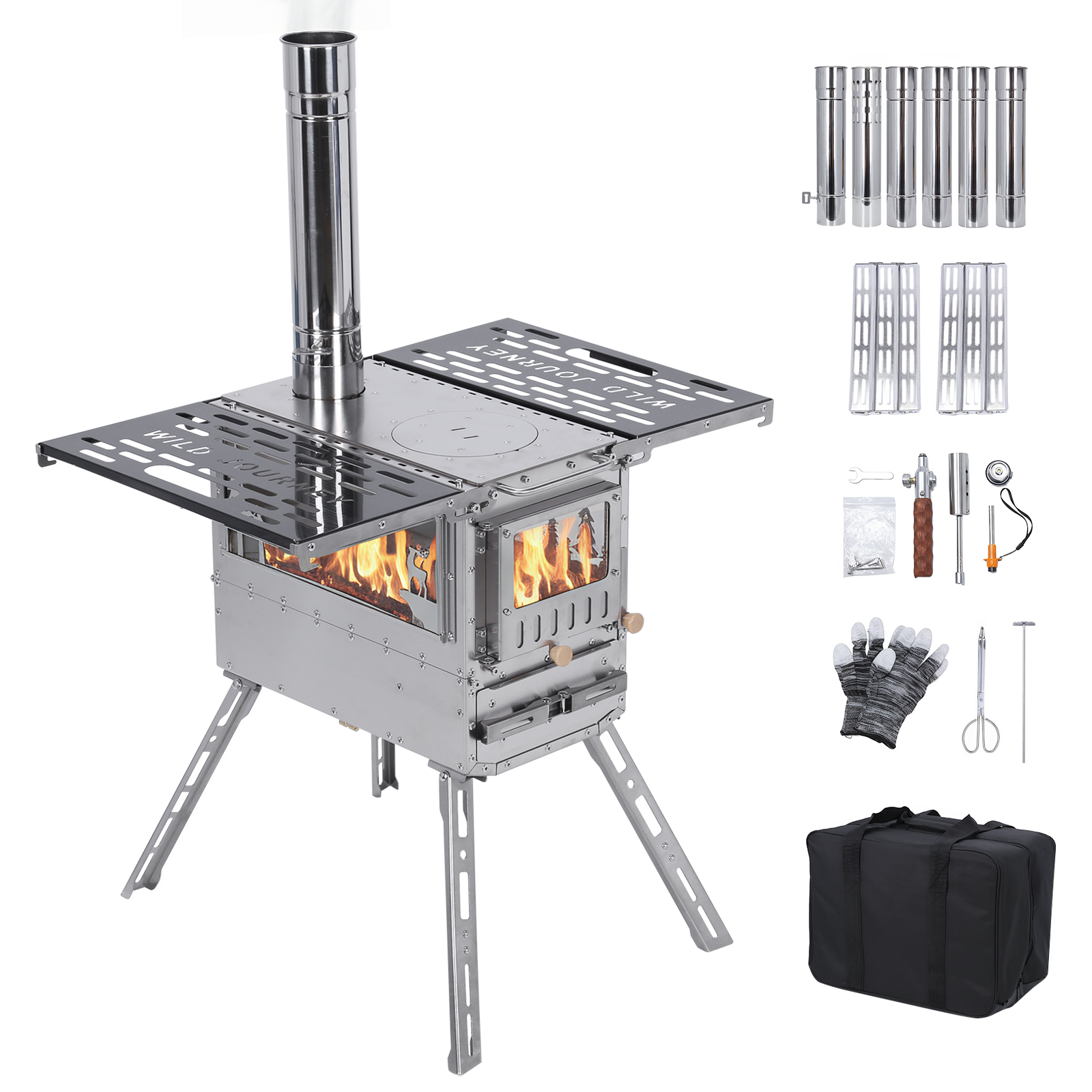 Camping Stove with Oven & Camp - Outdoor Hunting Table ulasan dan harga