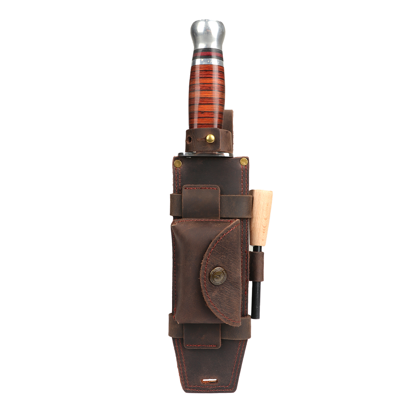 Tourbon Camping Leather thKnif - Knife Hunting Fixed Blade ulasan dan harga