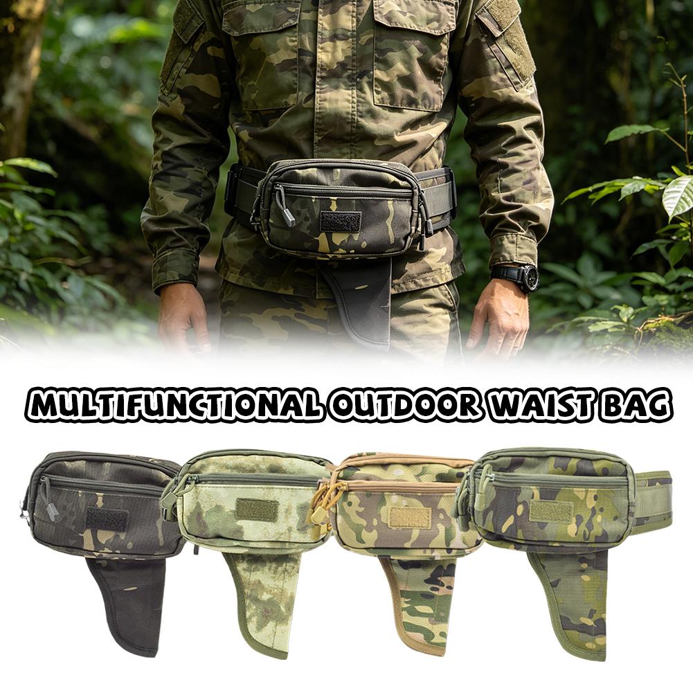 Camo Waterproof Tactical Waist - Outdoor Hunting Bag ulasan dan harga