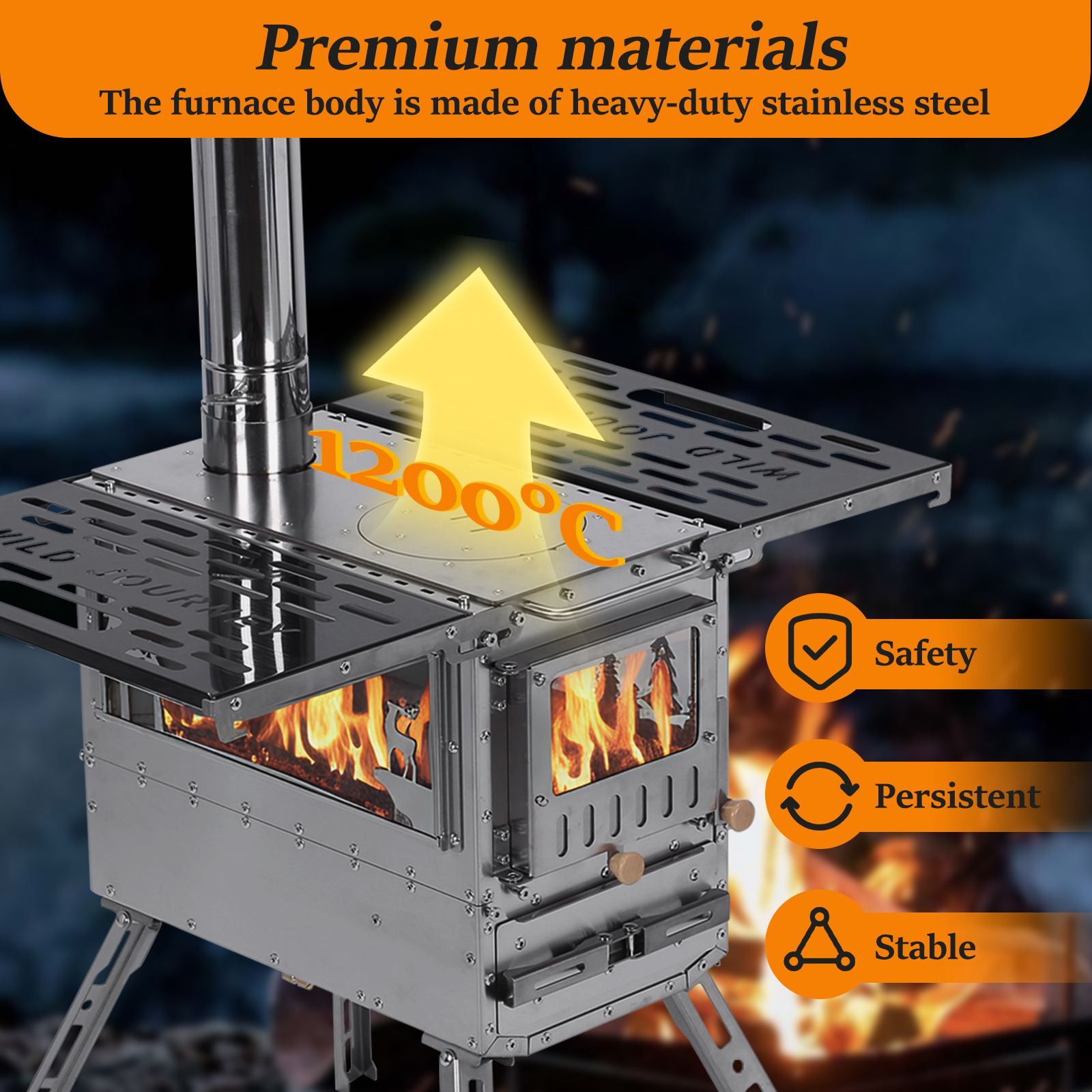 Camping Stove with Oven & Camp - Outdoor Hunting Table ulasan dan harga