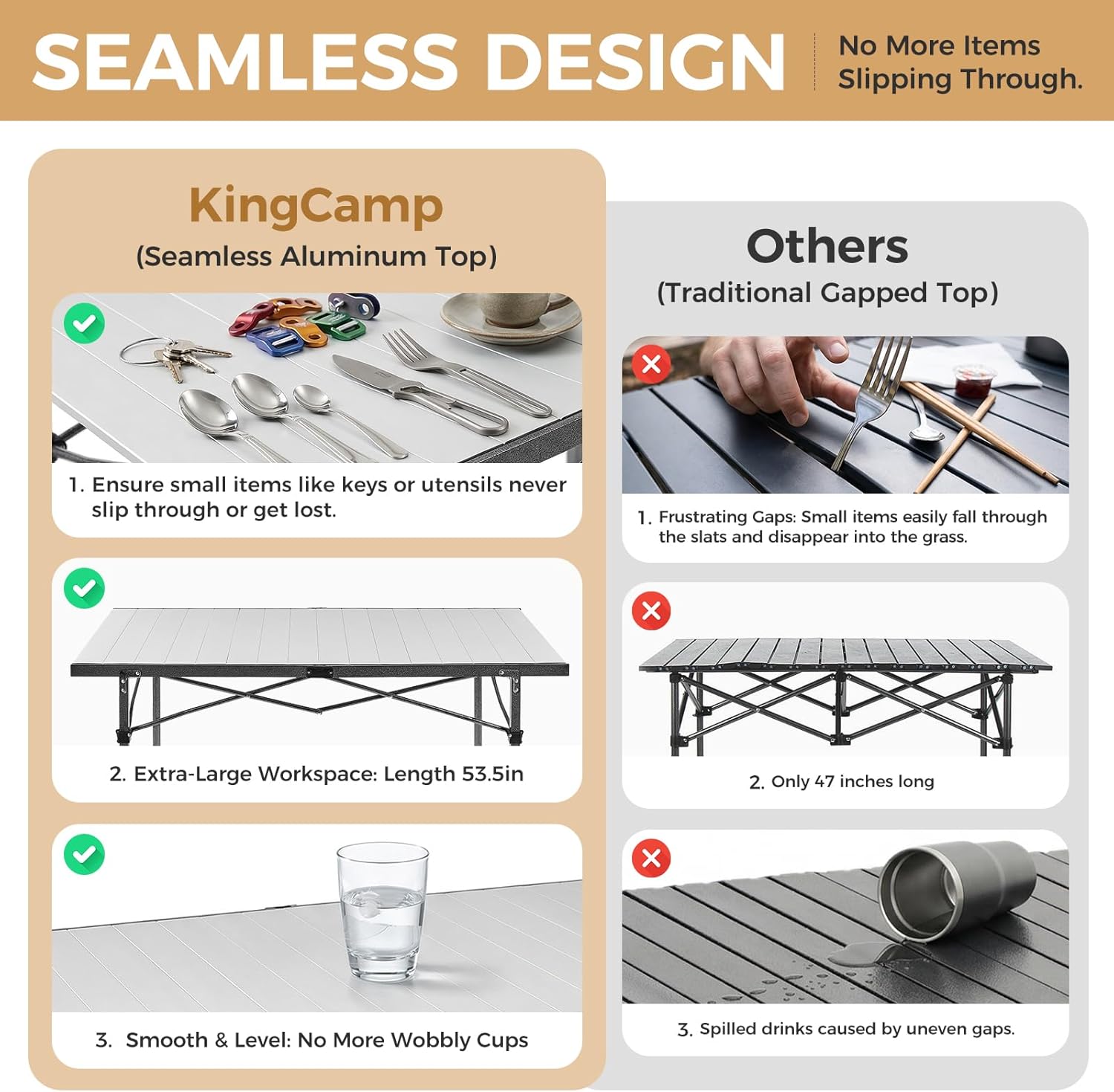 Aluminum Camping Table Foldabl - Outdoor Hunting Table ulasan dan harga