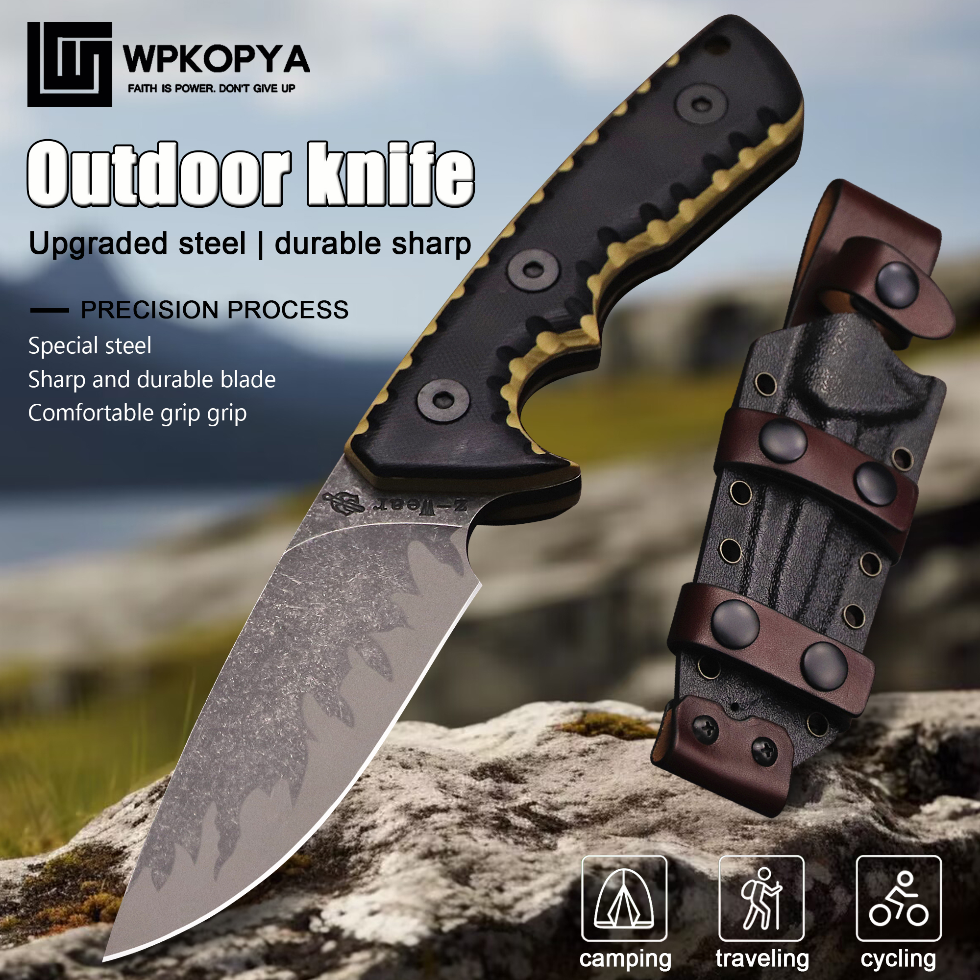 M-L (USA) DC53 Stone Washed Fu - Hunting Outdoor Edge Knives ulasan dan harga