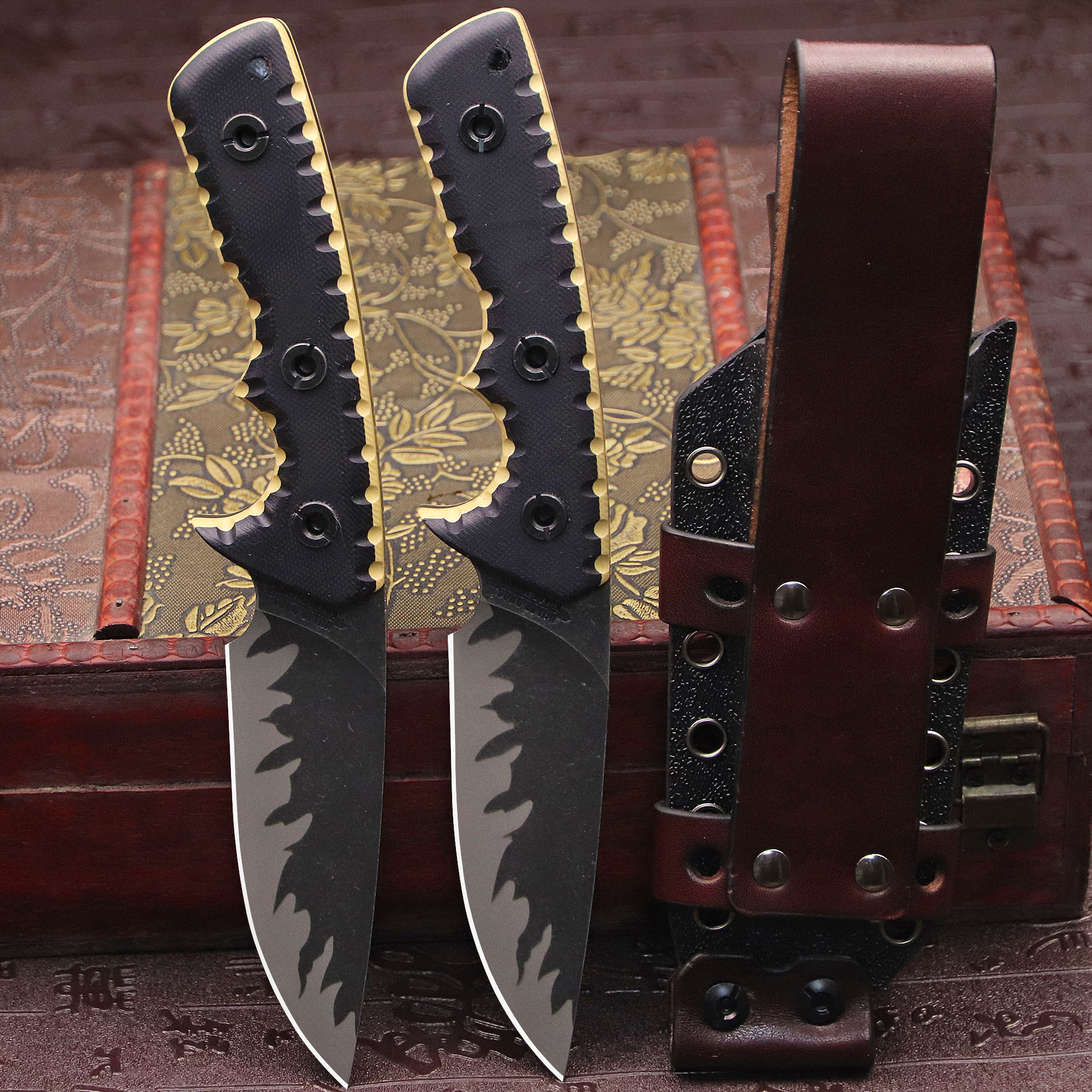 M-L (USA) DC53 Stone Washed Fu - Hunting Outdoor Edge Knives ulasan dan harga