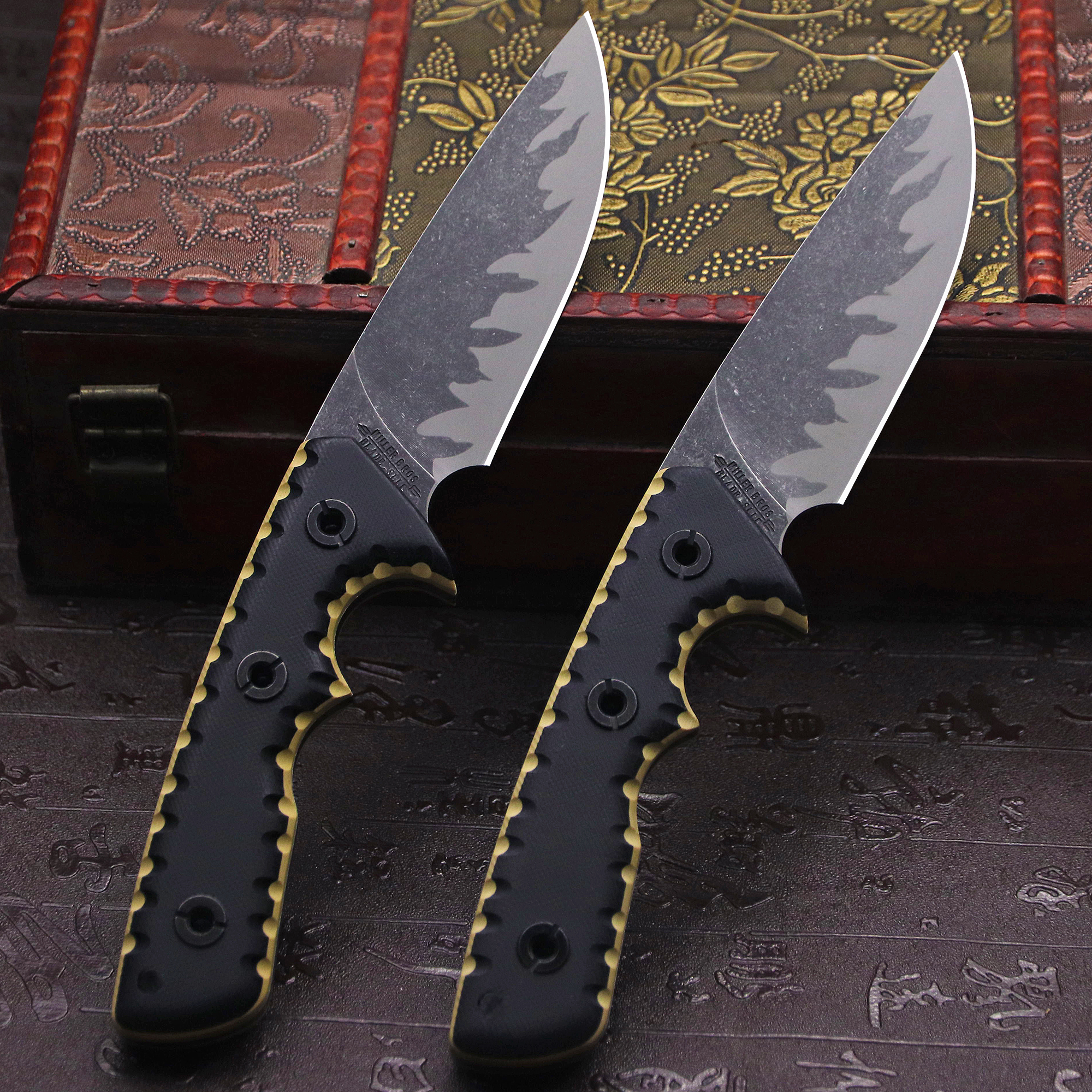 M-L (USA) DC53 Stone Washed Fu - Hunting Outdoor Edge Knives ulasan dan harga