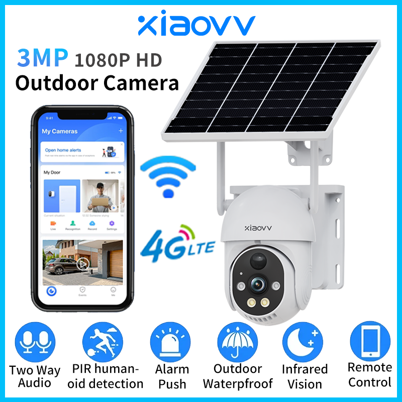 XIAOVV Solar camera wireless 4 - Trail Camera Infrared ulasan dan harga
