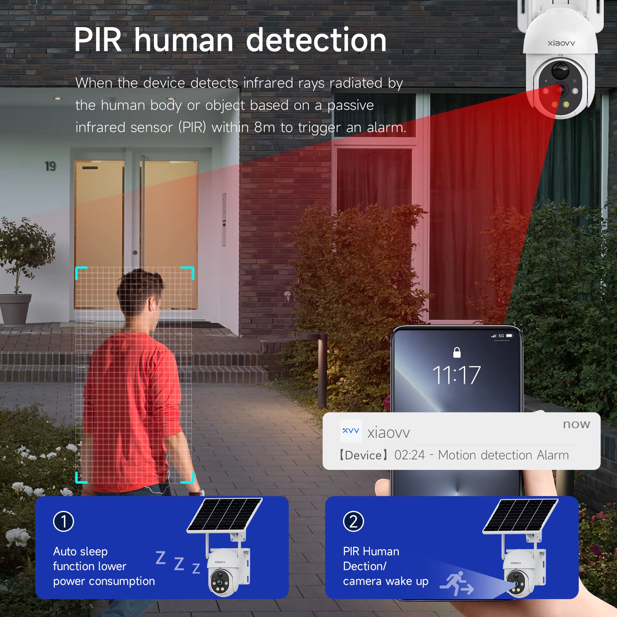 XIAOVV Solar camera wireless 4 - Trail Camera Infrared ulasan dan harga