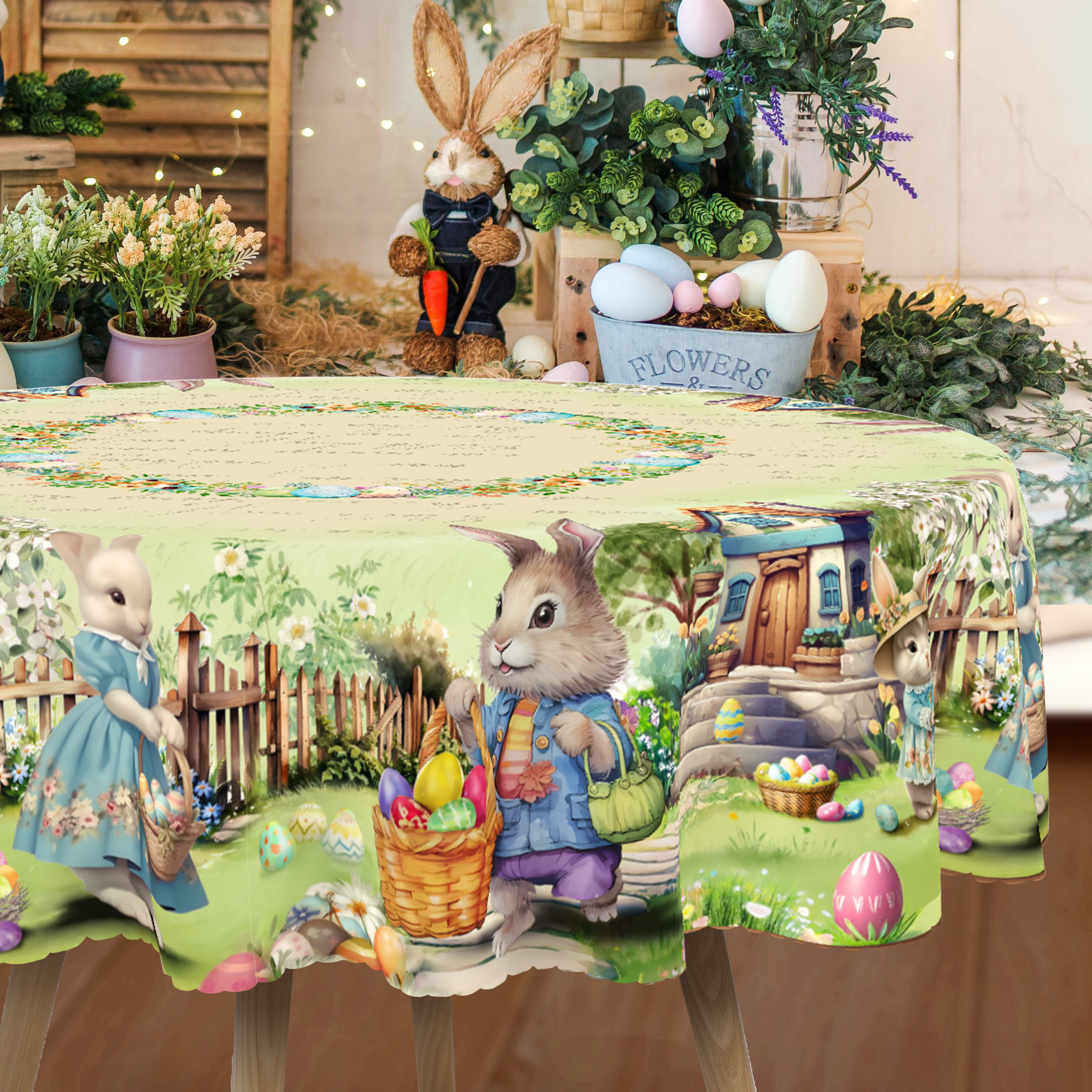 1 Piece, Easter-Themed Polyest - Outdoor Hunting Table ulasan dan harga