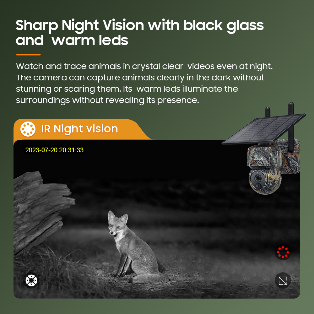 INQMEGA 5MP 4G / WIFI Solar Wi - Hunting Outdoor Camera ulasan dan harga