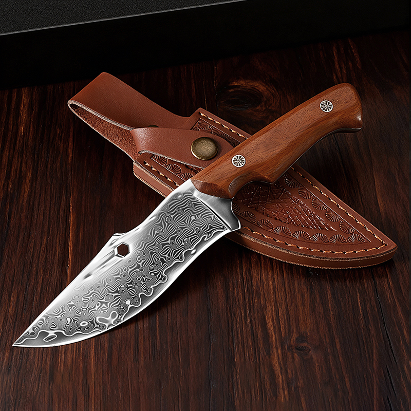 Damascus Outdoor Knife Curved  - Hunting Outdoor Edge Knives ulasan dan harga