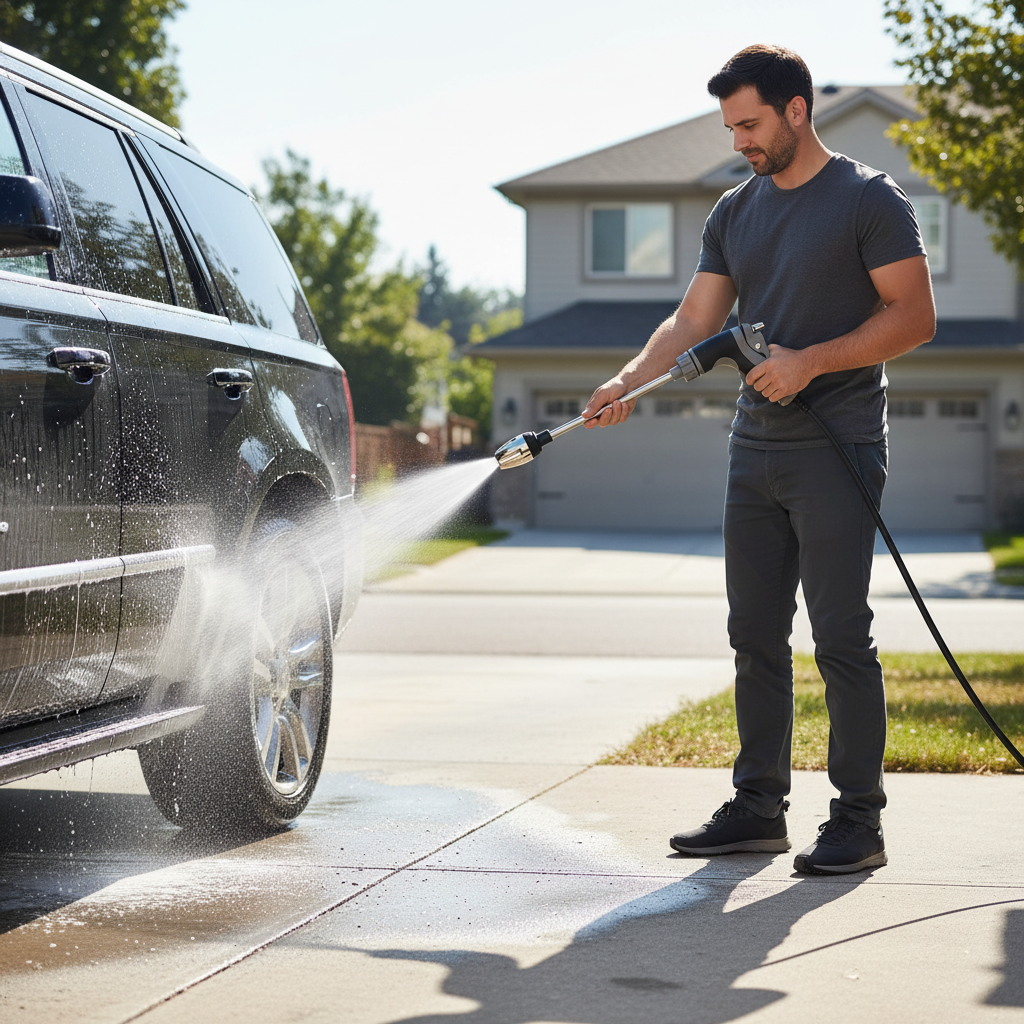 High Pressure Car Wash Water G - Gun Cleaning Rod ulasan dan harga