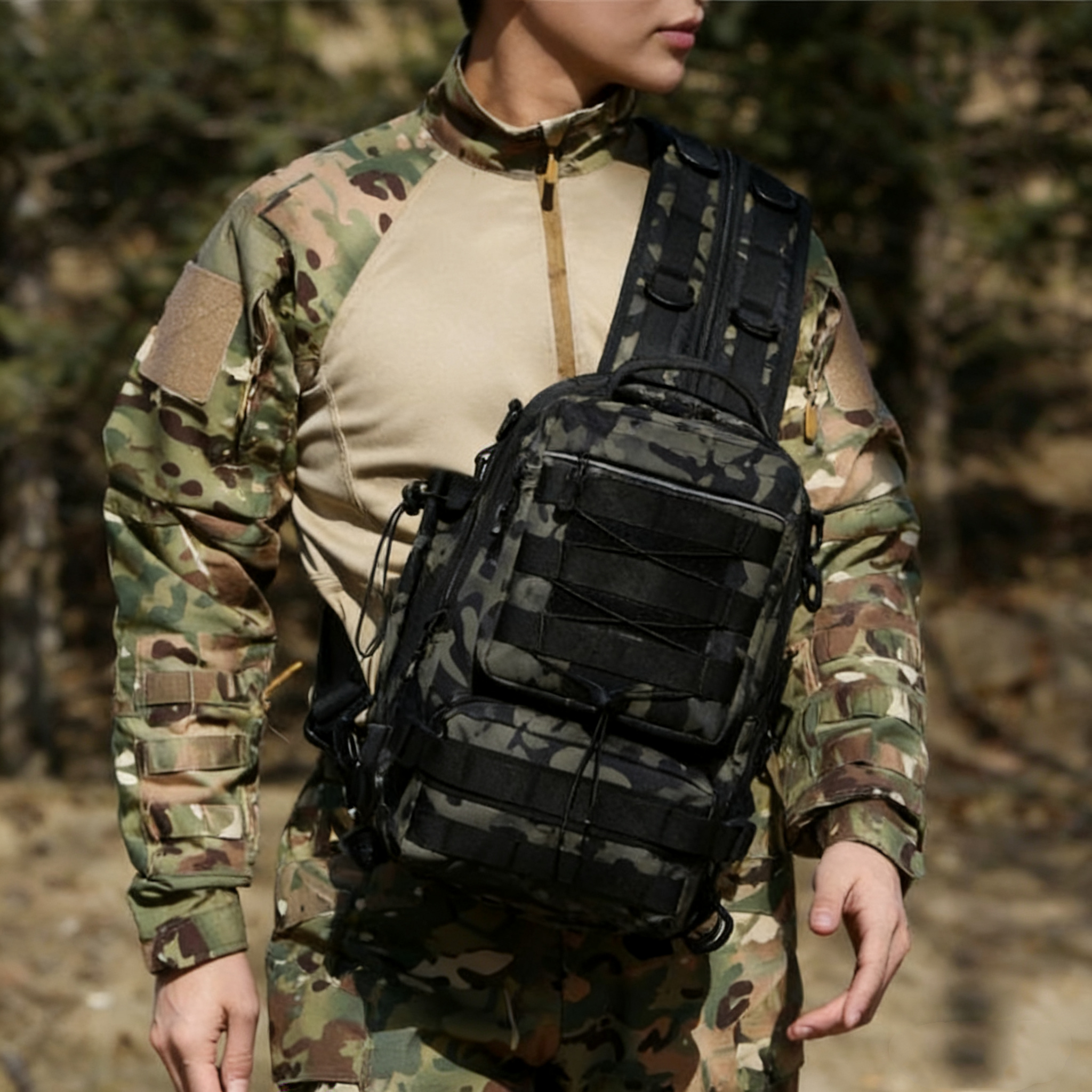 Men Outdoor Shoulder Fishing L - Outdoor Hunting Gear Storage ulasan dan harga
