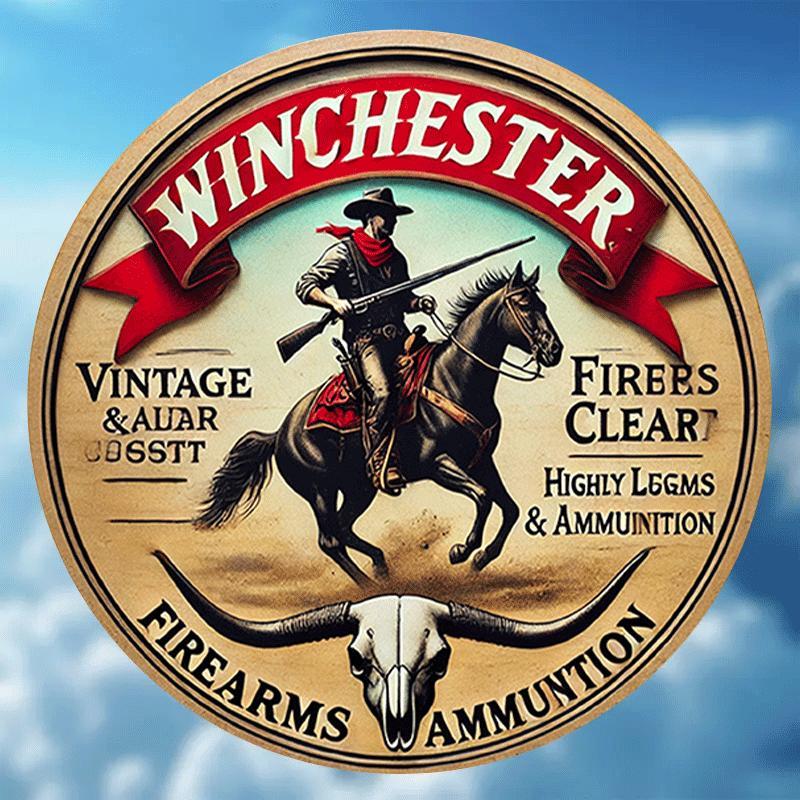 Winchester vintage round metal - Hunting Outdoor Christmas Decorations ulasan dan harga