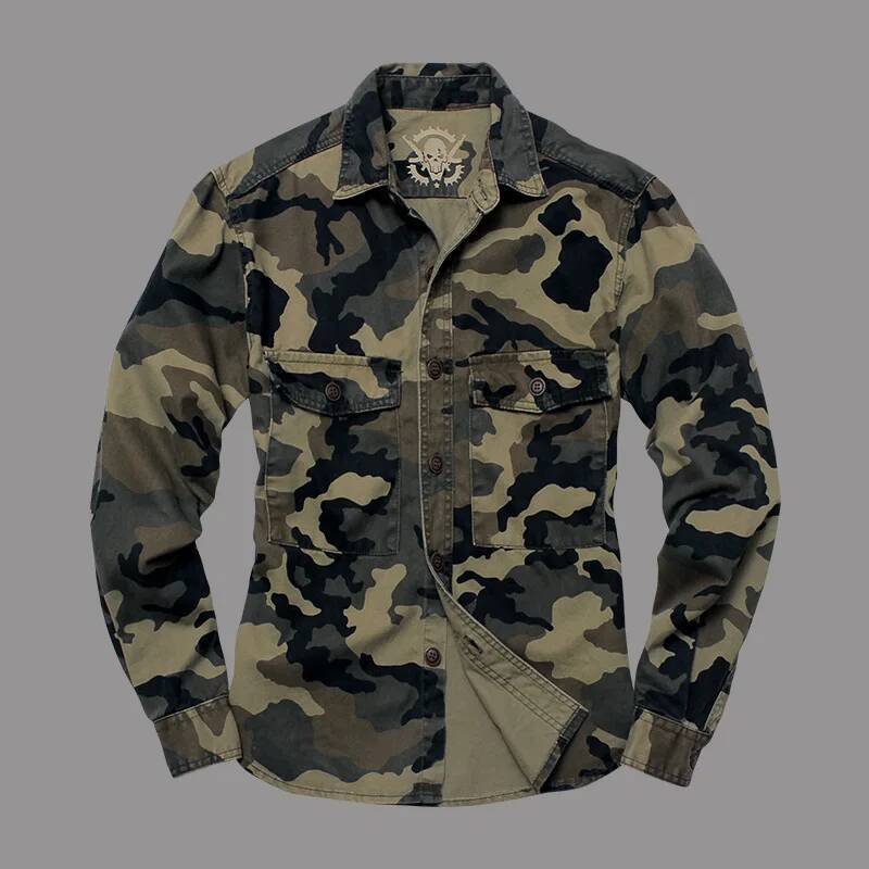 Men Outdoor Camouflage Militar - Hunting Outdoor Shirts ulasan dan harga