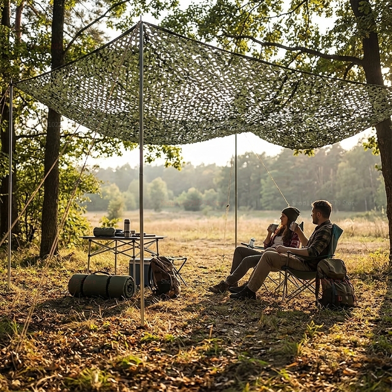Tactical Woodland Camo Netting - Hunting Outdoor Decor ulasan dan harga