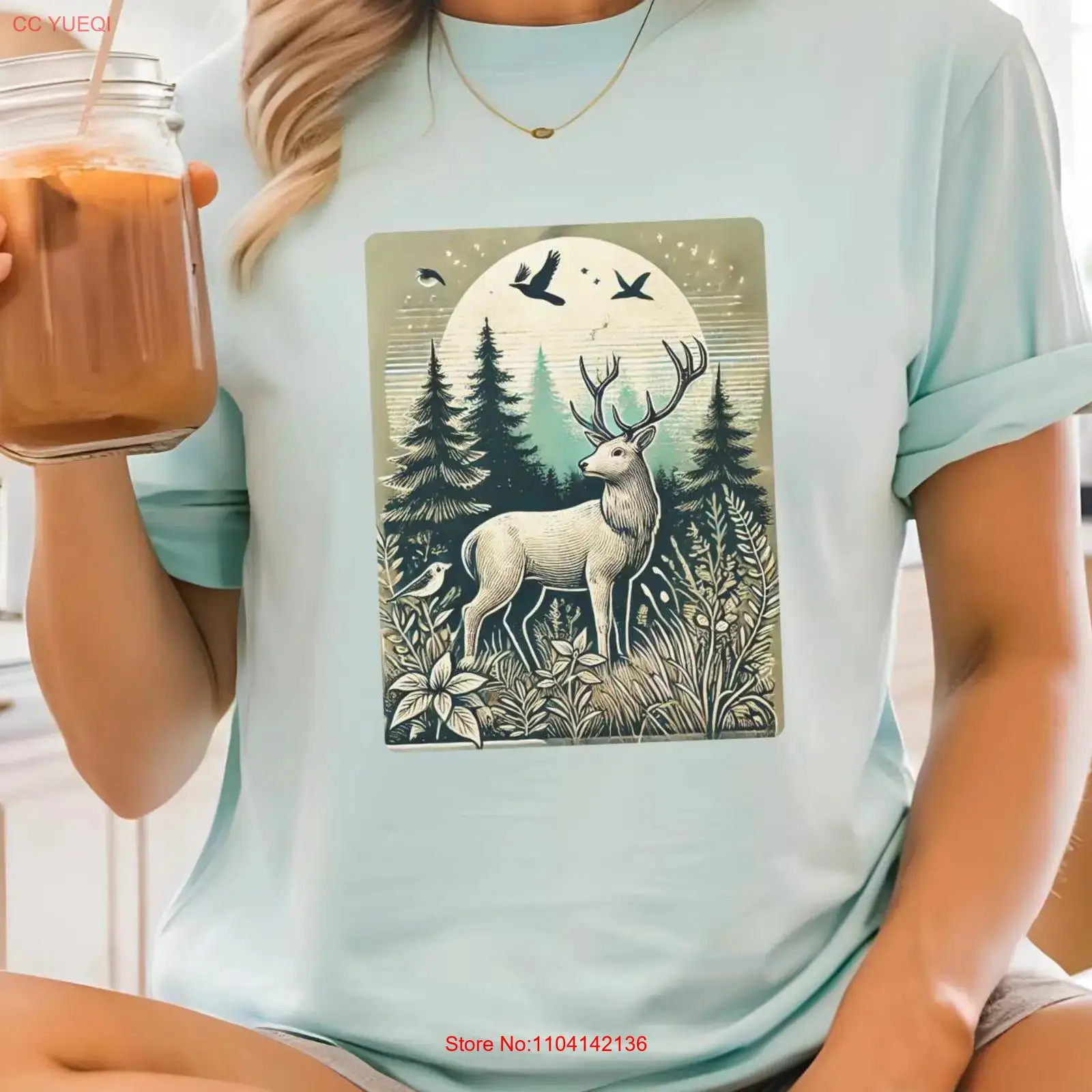 Vintage Deer T Shirt Retro Hun - Hunting Outdoor Shirts ulasan dan harga