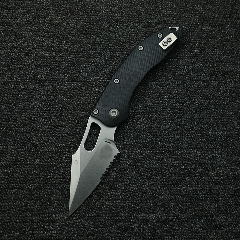 LEMIFSHE  Manual Stitch Textur - Knife Hunting Fixed Blade ulasan dan harga