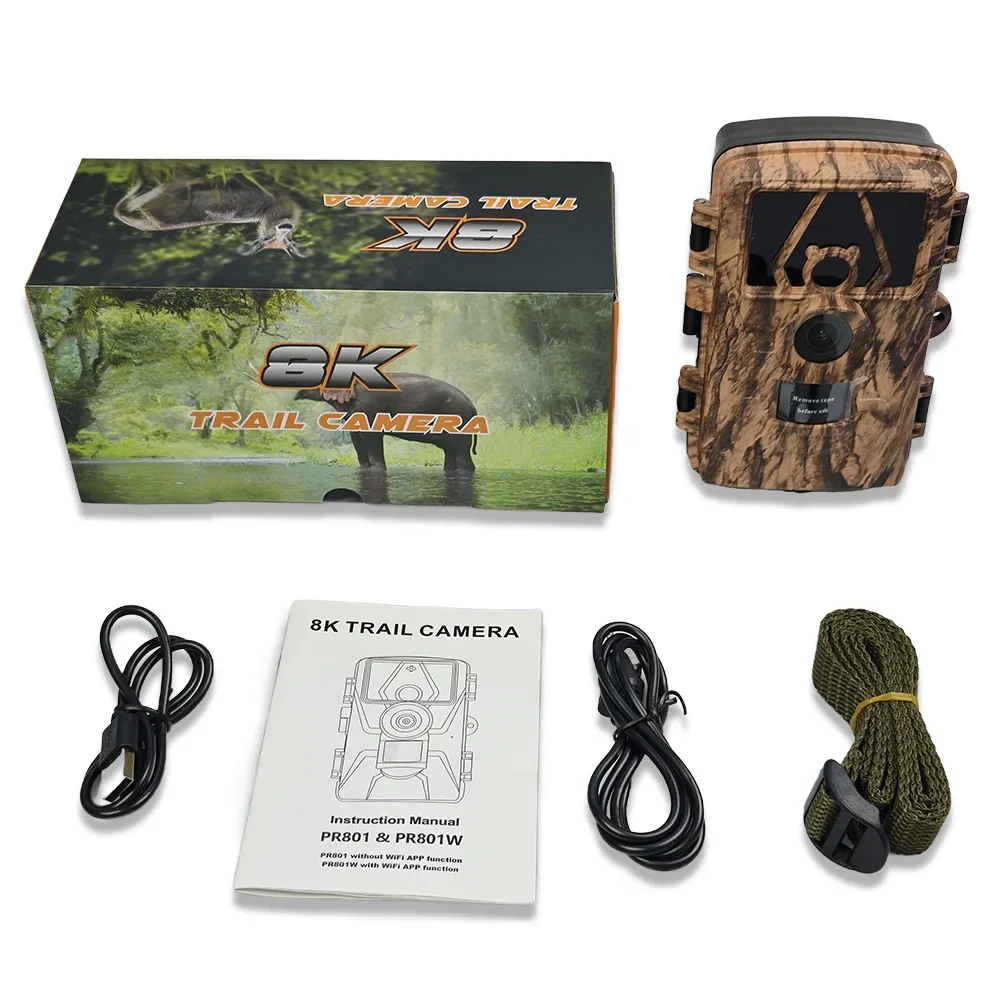 PR801W WIFI 8K 60MP Digital Tr - Hunting Outdoor Camera ulasan dan harga