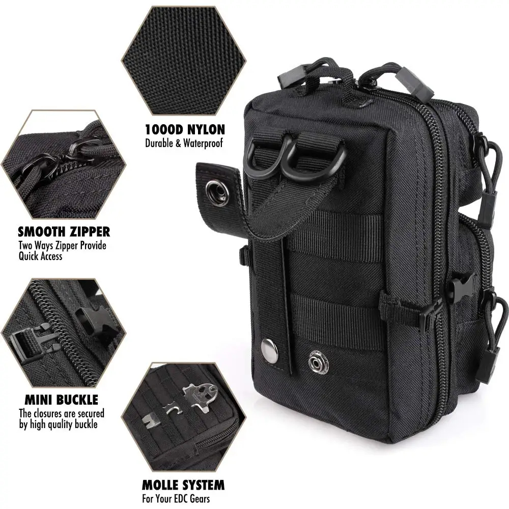 Mini Molle Utility Pouch, EDC  - Outdoor Hunting Gear Storage ulasan dan harga