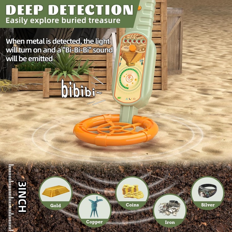 Kids Outdoor Metal Detector Ki - Outdoor Hunting Gifts ulasan dan harga