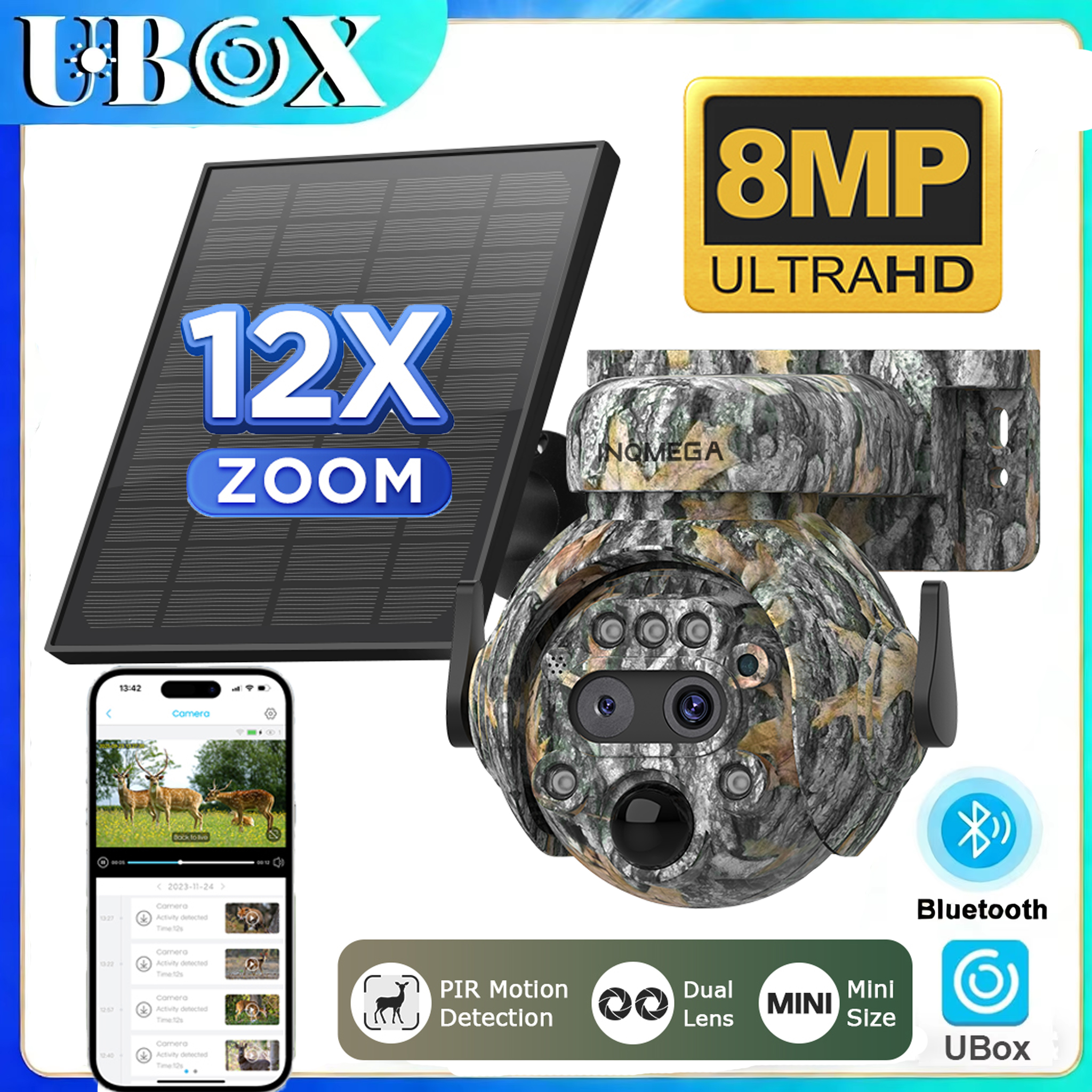 INQMEGA 4K 4G SIM Solar Securi - Trail Camera Infrared ulasan dan harga