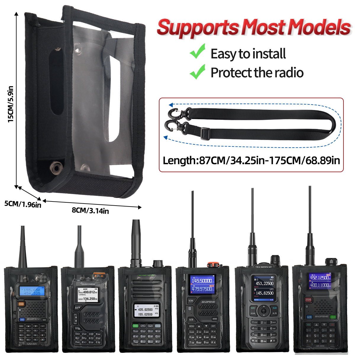 ABBREE Walkie Talkie Carry Bag - Outdoor Hunting Bag ulasan dan harga