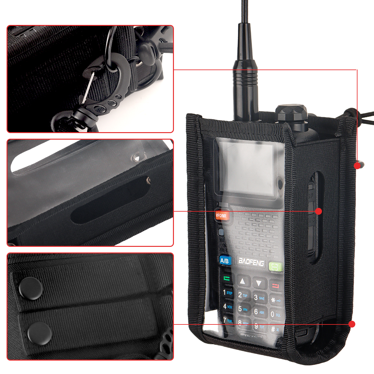 ABBREE Walkie Talkie Carry Bag - Outdoor Hunting Bag ulasan dan harga