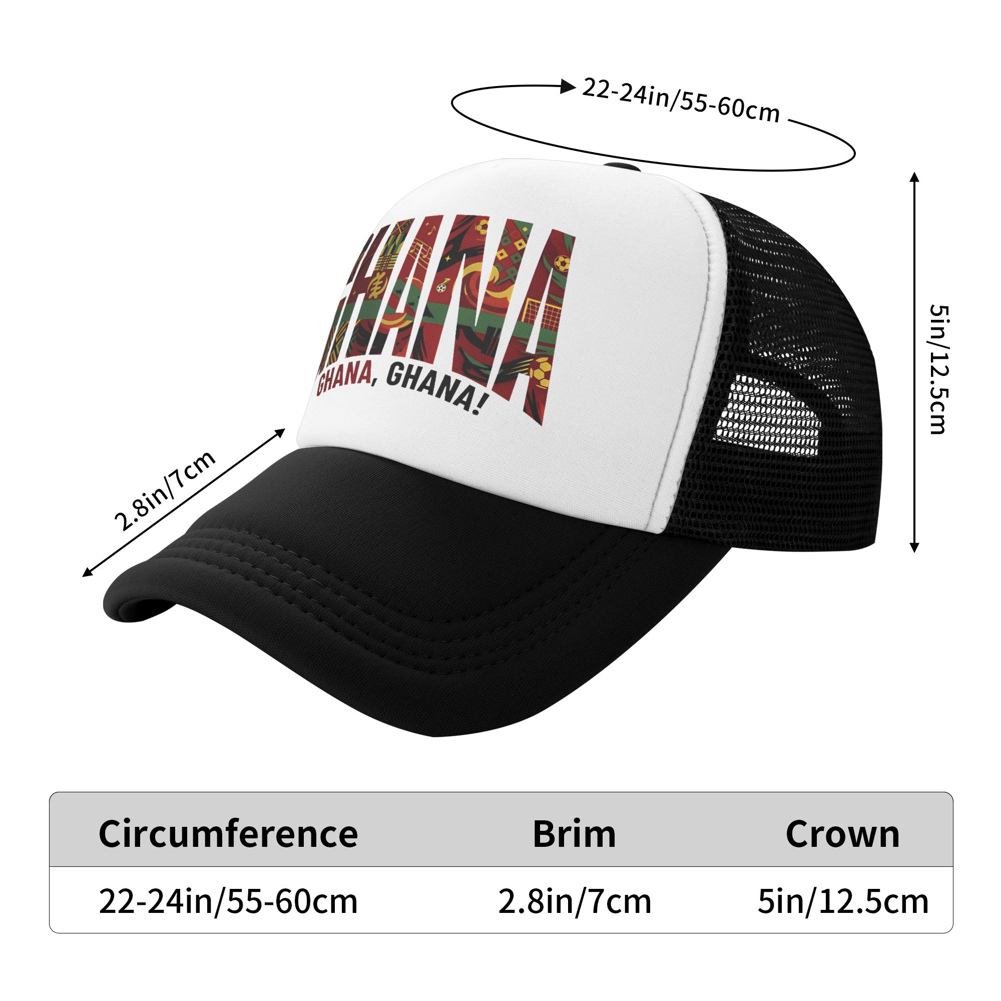 Ghana National Team  Sun Hats  - Outdoor Hunting Logo ulasan dan harga