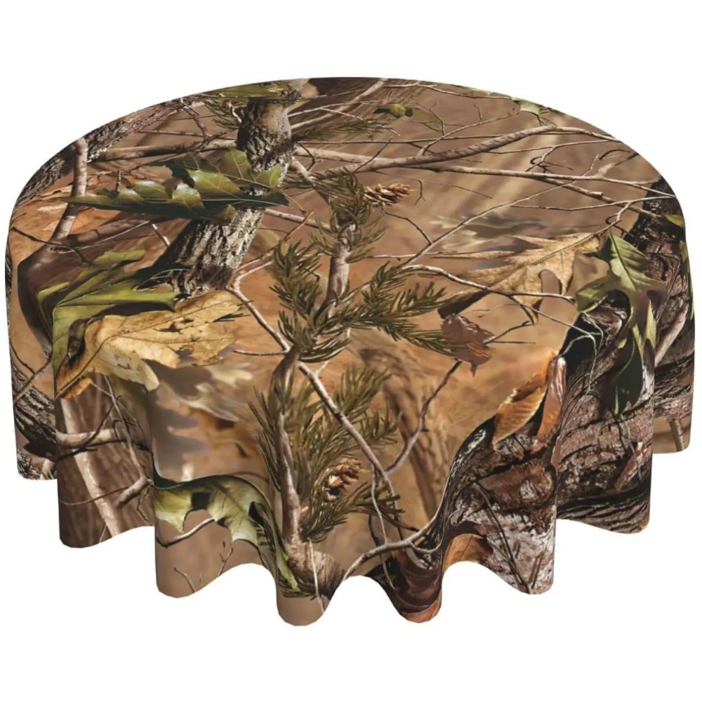Hunting Camo Round Tablecloth  - Outdoor Hunting Table ulasan dan harga