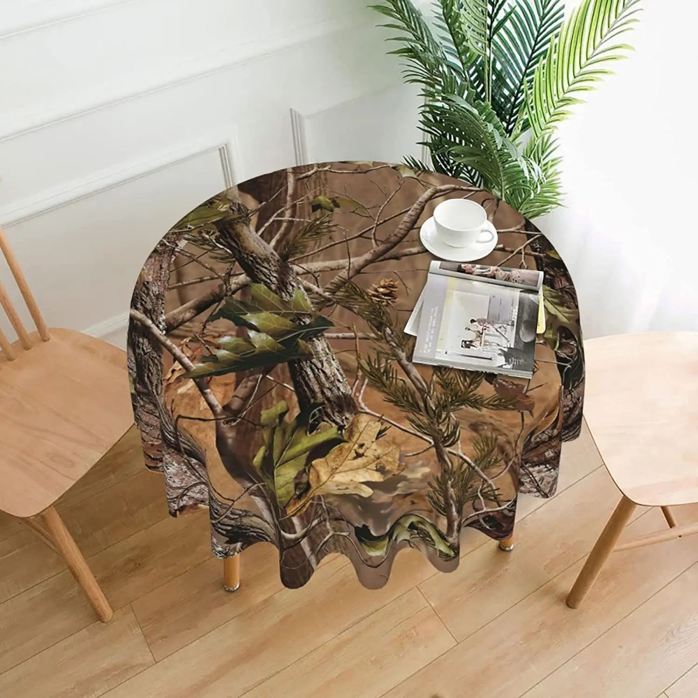 Hunting Camo Round Tablecloth  - Outdoor Hunting Table ulasan dan harga